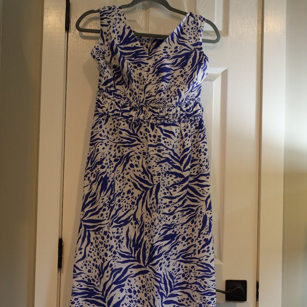 Blue and White Maxi Dress Size Large